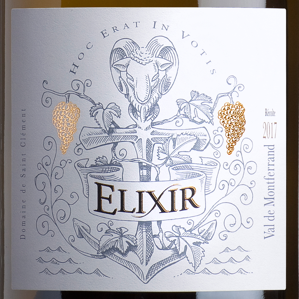 Création d'armoiries illustrées pour le vin ELIXIR
