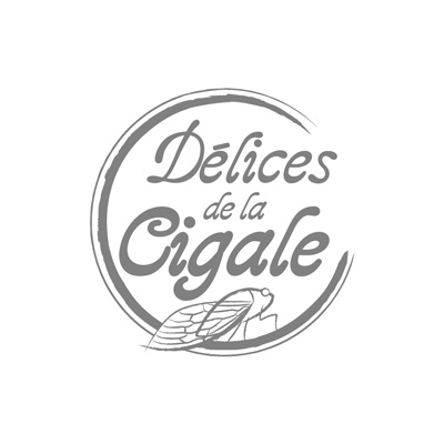 Design Logo Délices de la Cigale - Sirop artisanal version gris
