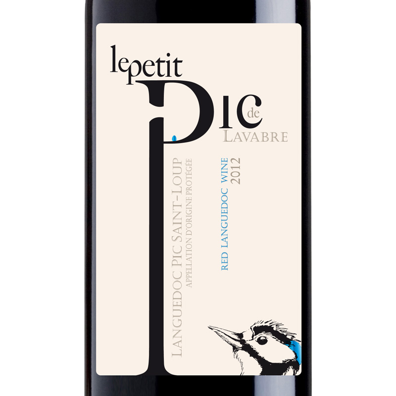 Design Etiquette de vin animalière avec Pic vert - Domaine de Lavabre