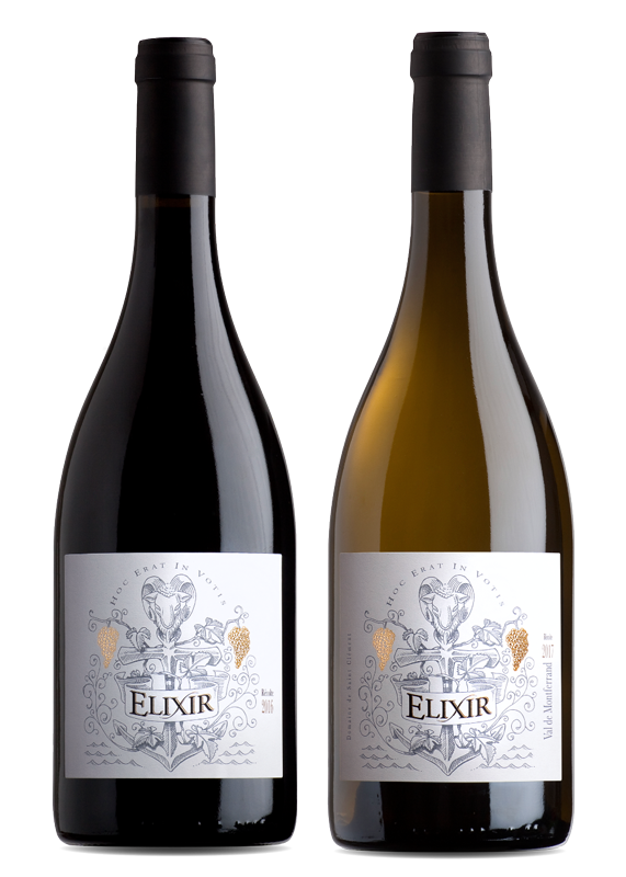 Design de la gamme des vins prestiges du Domaine de Saint Clément - ELIXIR