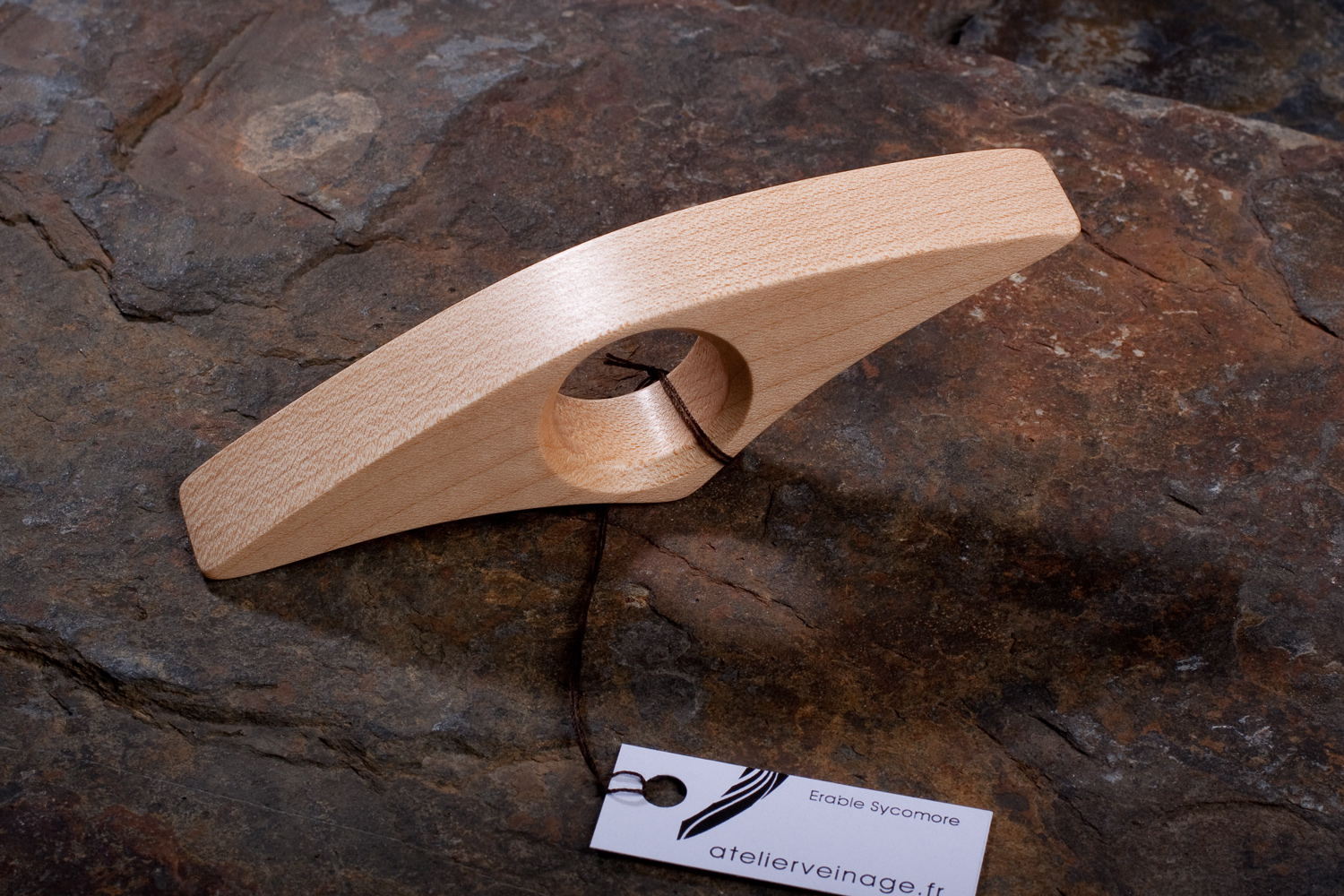 Anneau de lecture Bois Erable - Création Atelier Veinage